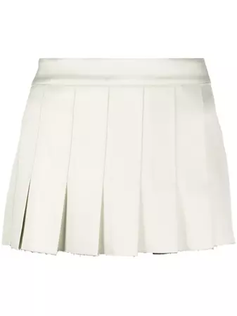 16Arlington White Front-pleated Mini Skirt | Browns
