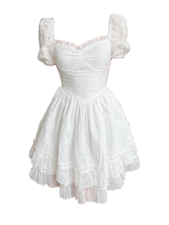 white girly coquette dress