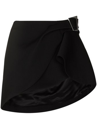 Shop Mugler asymmetrical mini skirt with Express Delivery - FARFETCH