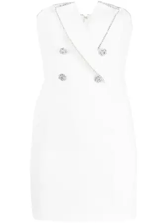 NISSA crystal-embellished Mini Dress - Farfetch