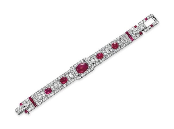 Cartier Ruby & Diamond Bracelet