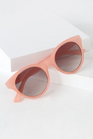 Cute Pink Sunglasses - Round Sunglasses - Sunglasses