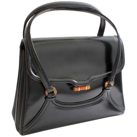 Bonwit Teller Leather Handbag with Bakelite Hardware Vintage 60s Made in Italy For Sale at 1stdibs