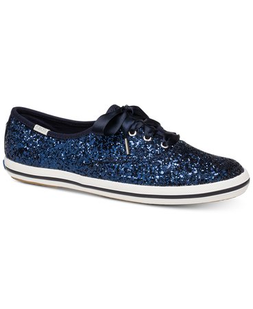 kate spade new york Glitter Lace-Up Sneakers & Reviews - Athletic Shoes & Sneakers - Shoes - Macy's