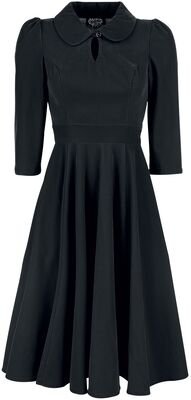 Glamorous Velvet Tea Dress Black Gothic