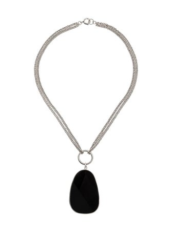 Isabel Marant black pendant necklace