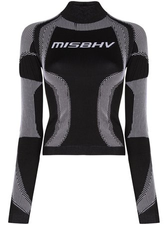 Shop black MISBHV Sport Active classic fitted performance top with Express Delivery - Farfetch