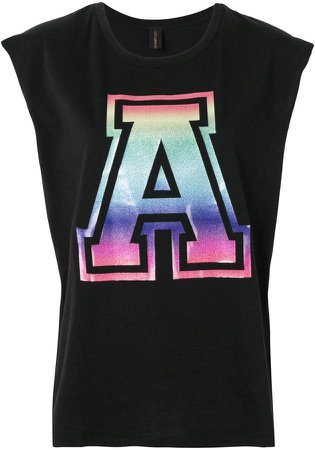 holographic A print tank top