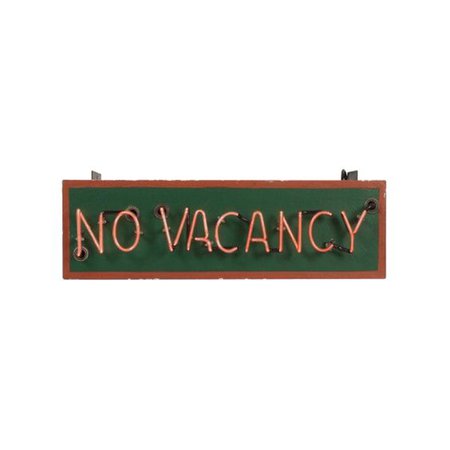 No vacancy sign