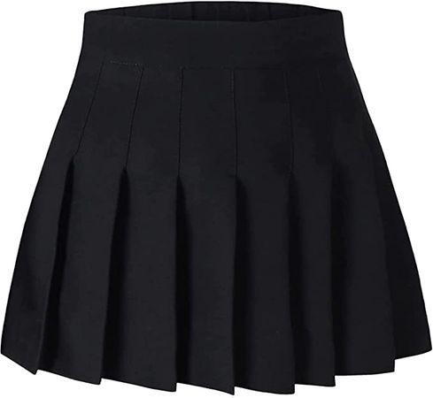 Amazon.com: Cromoncent Junior Teen Girl's Black Pleated Skirt, School Uniform Short Black Skirt for Womens Small : Clothing, Shoes & Jewelry