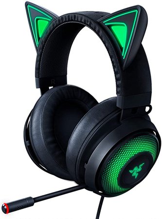 Amazon.com: Razer Kraken Kitty RGB USB Gaming Headset: THX 7.1 Spatial Surround Sound - Chroma RGB Lighting - Retractable Active Noise Cancelling Mic - Lightweight Aluminum Frame - For PC - Classic Black: Computers & Accessories