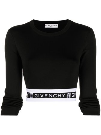 Givenchy Croptop Med Logotypband - Farfetch