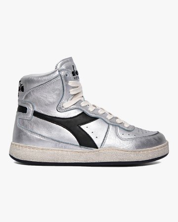 MI Basket Silver High-Top Sneaker