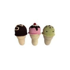 Cheengoo Organic Baby Rattle Ice Cream Cone