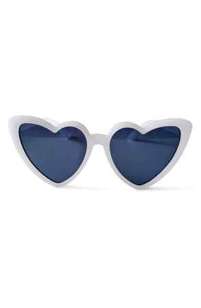 GlamBaby Priscilla 50mm Heart Sunglasses (Kids) | Nordstrom