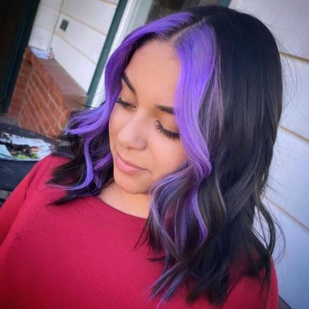 Purple hair (highlights)