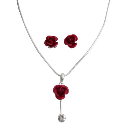 red necklace and earrings - Google Search
