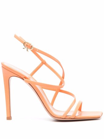 Shop Gianvito Rossi strappy 115mm sandals with Express Delivery - FARFETCH