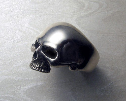 Large, heavy skull ring