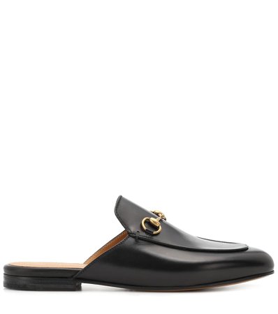 Princetown Leather Slippers - Gucci |