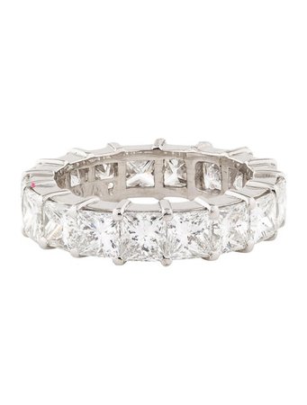 Ring Platinum 6.75ctw Diamond Eternity Band - Rings - RRING91285 | The RealReal