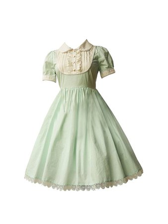 light green vintage dress