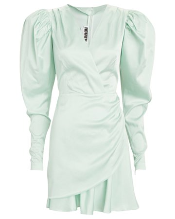 ROTATE Birger Christensen Aiken Puff-Sleeve Mini Dress | INTERMIX®