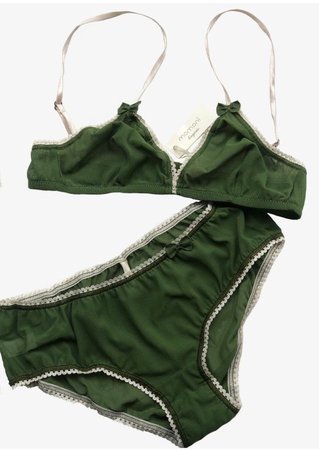 dark green underwear set