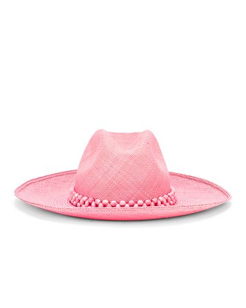 Artesano Peoni Beaded Hat in Pink | FWRD