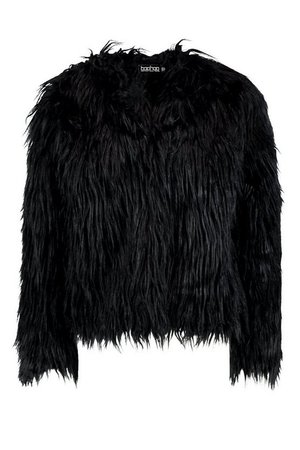 Shaggy Faux Fur Coat | Boohoo