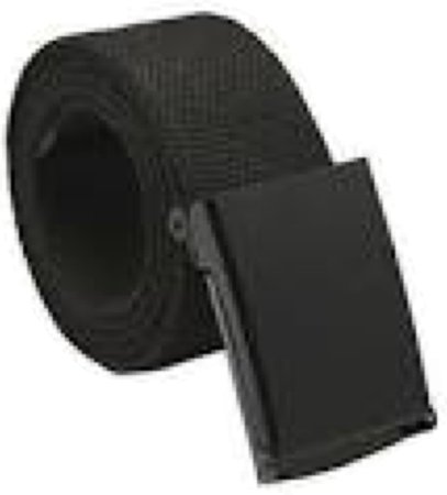 black canvas buckle belt