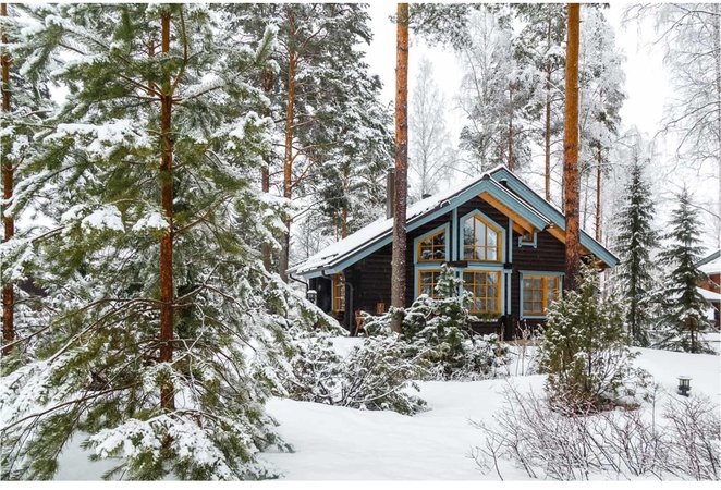winter cabin