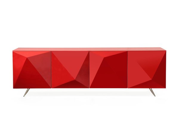 red credenza