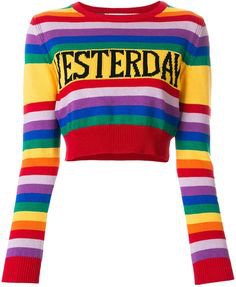 red yellow blue rainbow top
