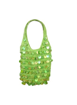 green sequin bag Y2k limited too purse