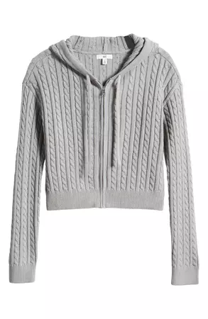 BP. Cable Knit Hoodie Sweater | Nordstrom