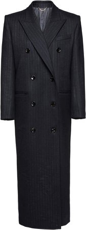 Magda Butrym Striped Wool-Blend Coat