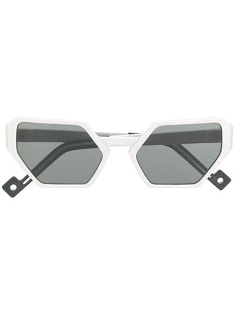 Pawaka Futuristic Visor Sunglasses DELAPAN8 Silver | Farfetch