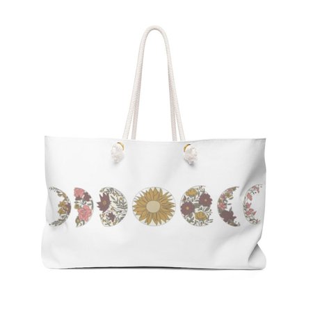 Floral Moon Weekender Bag | Etsy