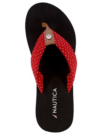 Nautica Women's White Dune 9 Flip Flops Sandals & Reviews - Sandals - Shoes - Macy's