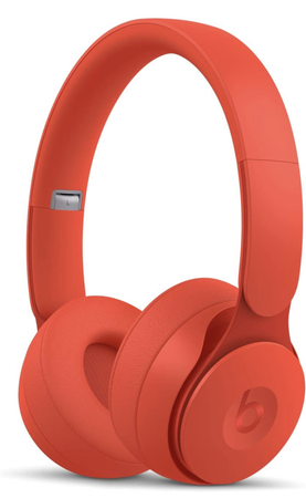 orange red beats headphones
