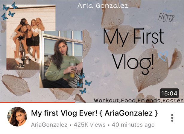 Aria’s First Vlog!
