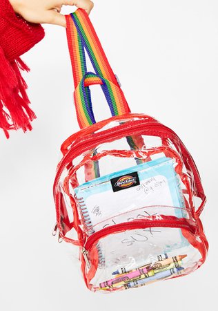 Dickies Clear Rainbow Mini Backpack | Dolls Kill