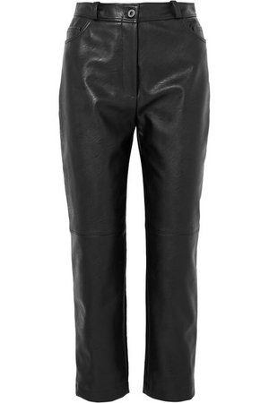 Stella McCartney | Faux leather straight-leg pants | NET-A-PORTER.COM