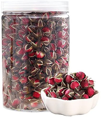 Amazon.com : Wananfu - Rose Buds Dried from Snow Mountain, Rosebud Tea / Red Rose Flower Buds Tea, Dried Rose Buds Loose Leaf 金边玫瑰 8.8oz : Grocery & Gourmet Food