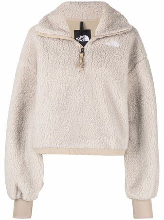 The North Face Cropped Pullover Fleece Sweatshirt - Farfetch