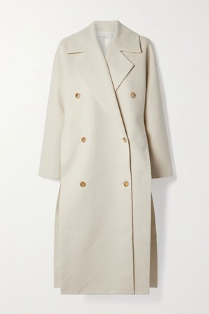 Off-white Oversized double-breasted cotton-twill coat | Co | NET-A-PORTER