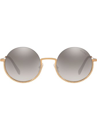 Shop Miu Miu Eyewear Société sunglasses with Express Delivery - FARFETCH