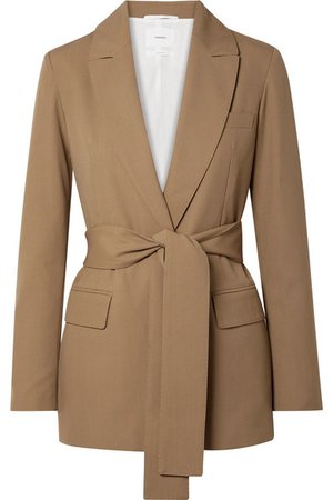 CASASOLA | Belted grain de poudre wool blazer | NET-A-PORTER.COM