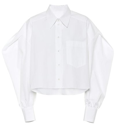 Valentino - Cotton-poplin blouse | Mytheresa